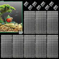 Hamiledyi Plastic Aquarium Divider with Clips Grid Panel Aquarium Lid Hood Fish Tank Divider Filter Bottom Isolation Pane Separator for Mixed Breeding(8 PCS,White)