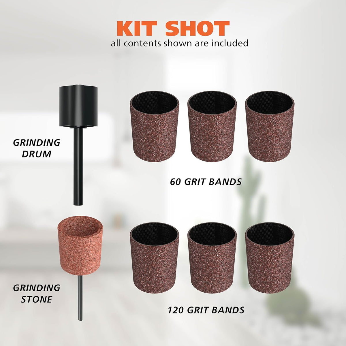 Wahl Dog Nail Grinder Replacement Accessory Kit, 8 Pieces