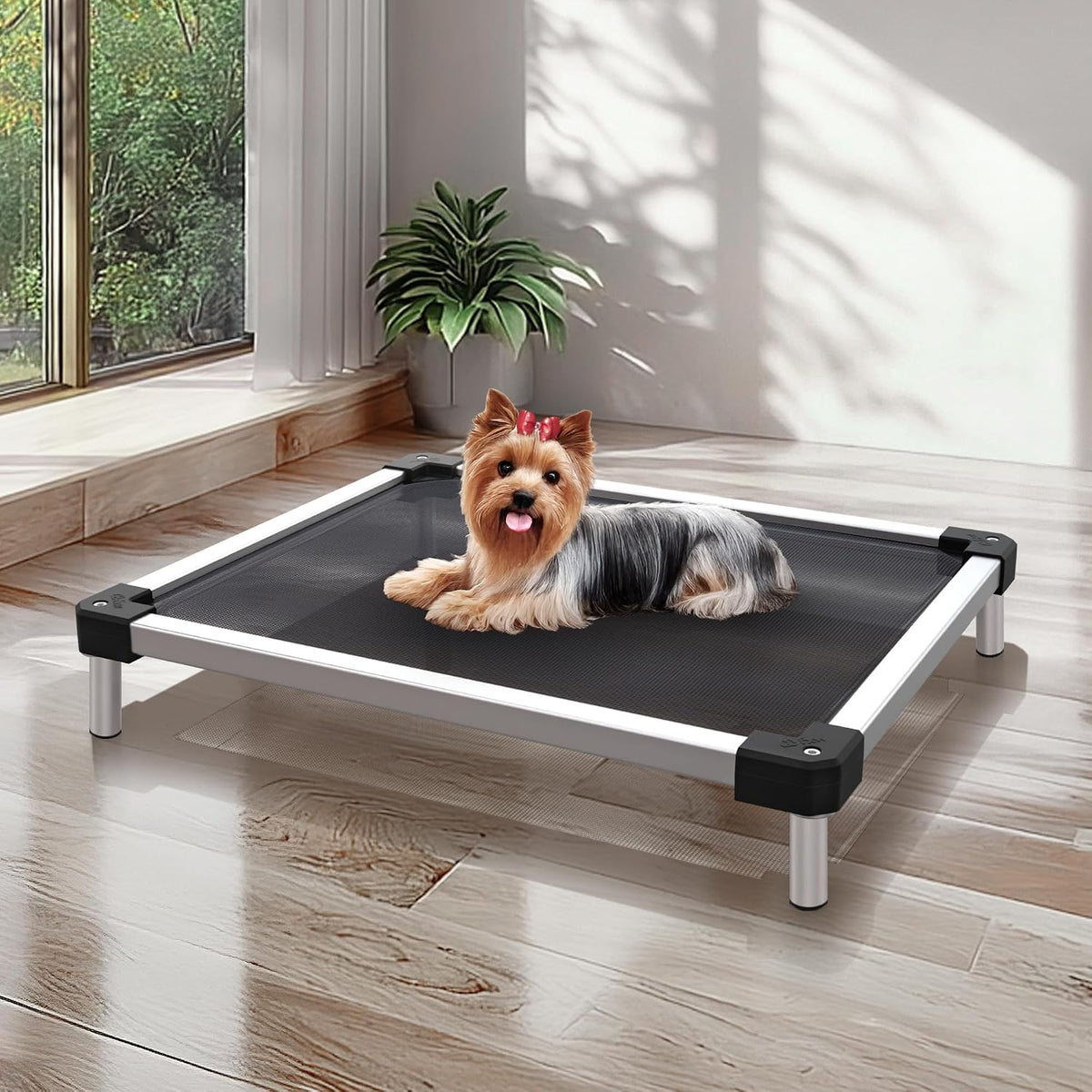 FXW TitanNest Cooling Chew-Proof Elevated Dog Bed for Toy Dogs