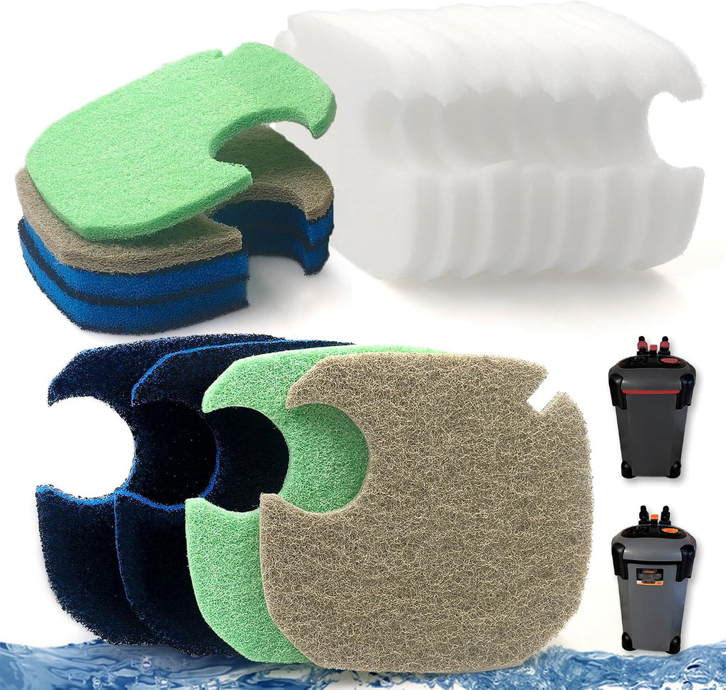 NEWKE 16Pcs Canister Filter Pad for AMOSIJOY 172/225/265GPH Aquarium Filter