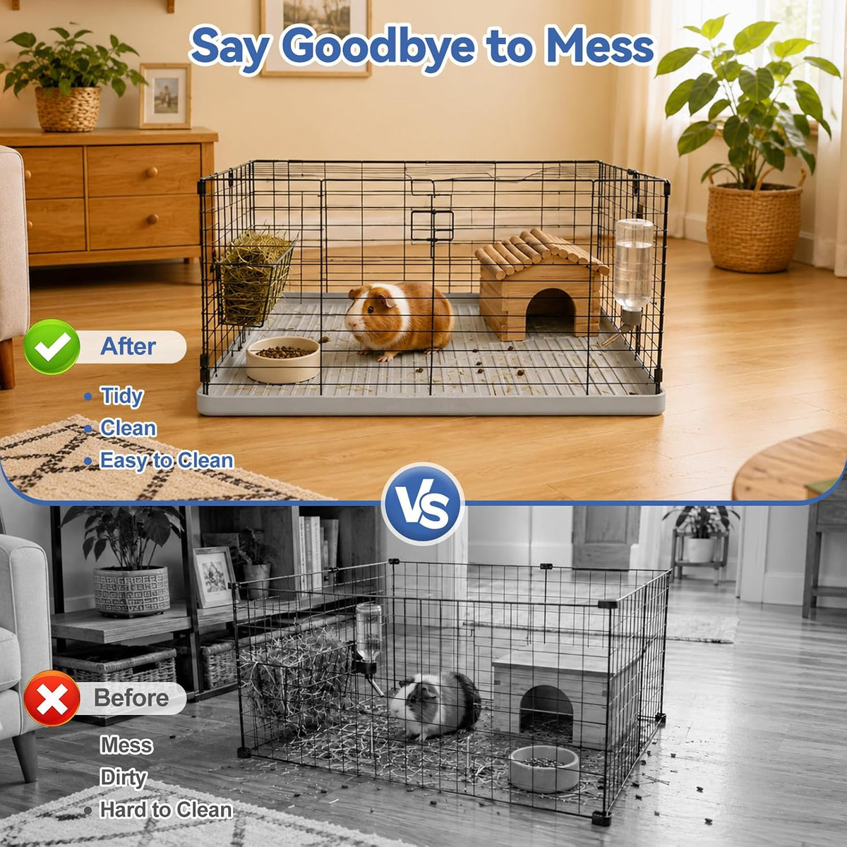 Silicone Pet Cage Liner Mat, 24" x 24"
