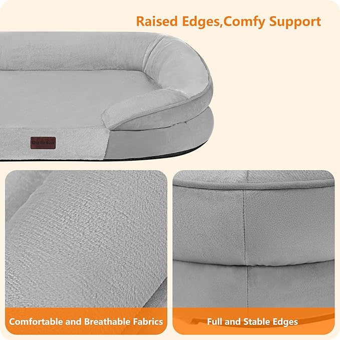 Dwanton Orthopedic Dog Bed for Medium Dogs - Image 5