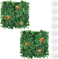 PINVNBY 2 PCS Hermit Crab Climbing Toys Hermit Crab Climbing Wall with Suction Cups Plastic Faux Grass Mat Hermit Crab Accessories for Hermit Crab Tank Decor (10 x 10 Inch)
