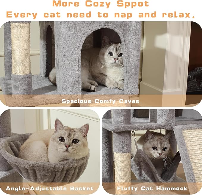 Cat Tree, 70-Inch Cat Tree Tower - Image 4