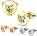 Anavia Pet Portrait & Handwriting Cufflinks Tie Clip Gift Box Set, Personalized by Anavia