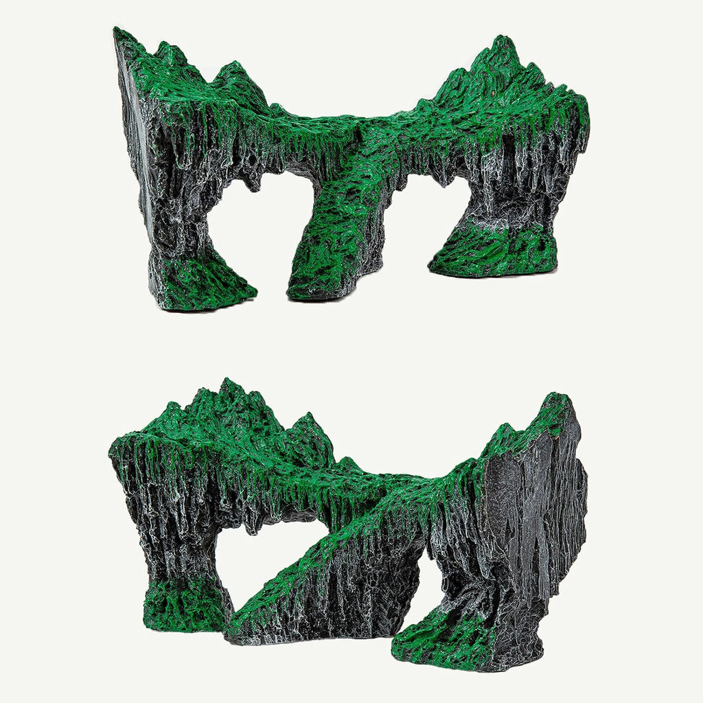 Artificial Large Aquarium Aquascaping Rock, 11" Resin Fish Tank Decor Stone