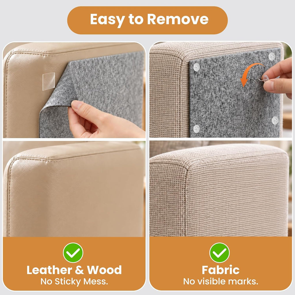 Cat Scratch Furniture Protector, Couch Protector from Cat Claws, Grey