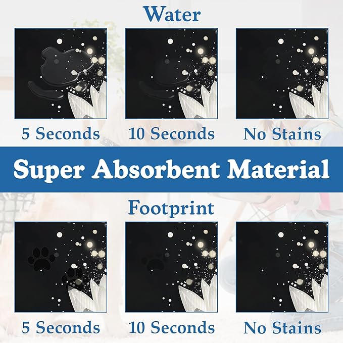 Magic White Lotus Pet Feeding Mat–Christmas Stocking Quick Dry Absorbent Dog - Image 3