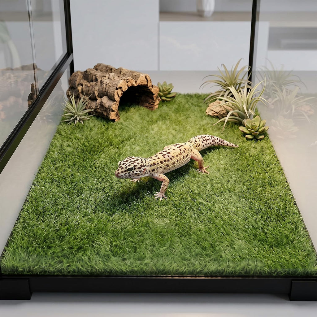 Reptile Carpet Substrate, Washable Absorbent Moss Mat Bedding Liner