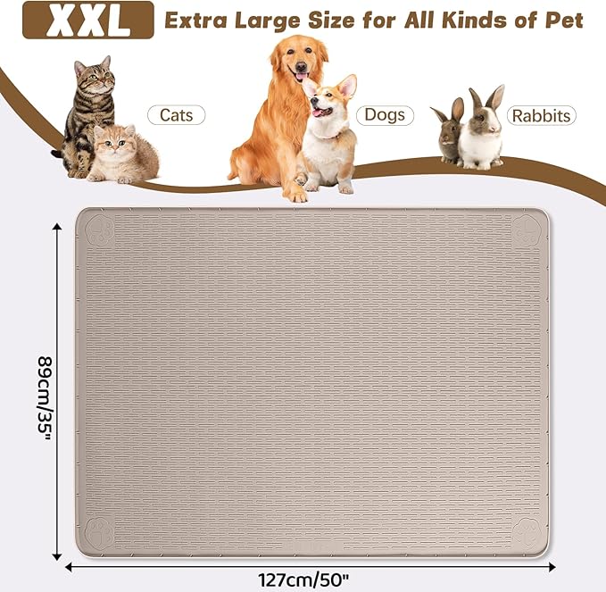 Cat Food Mat, Floor Protection - Image 2