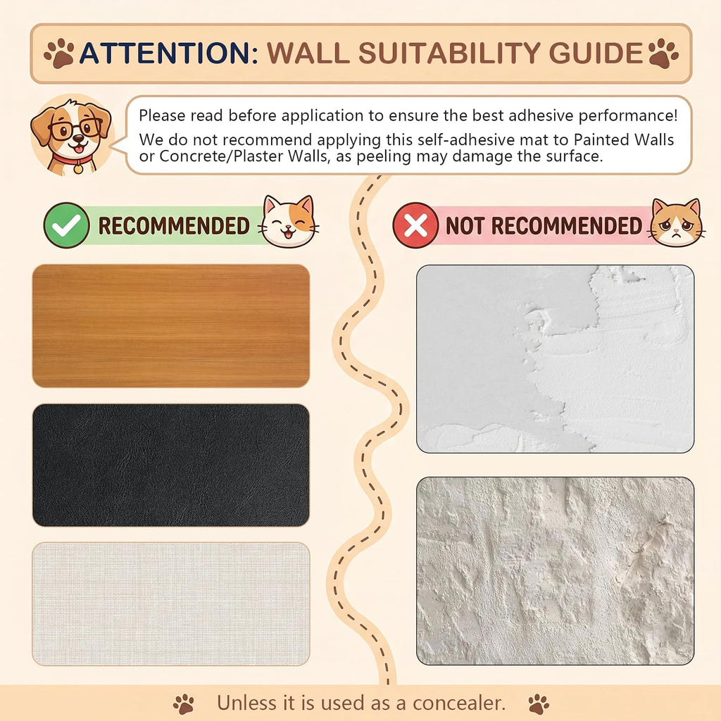Cat Scratch Furniture Protector Scratching Mat Pad Couch Corner Protector