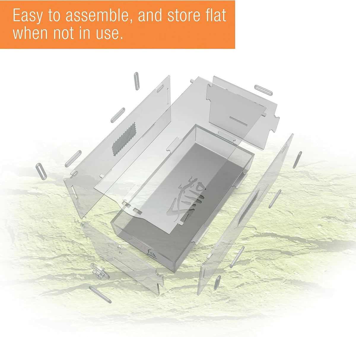 Zilla Micro Habitat Terrarium, Isopod Enclosure, Large