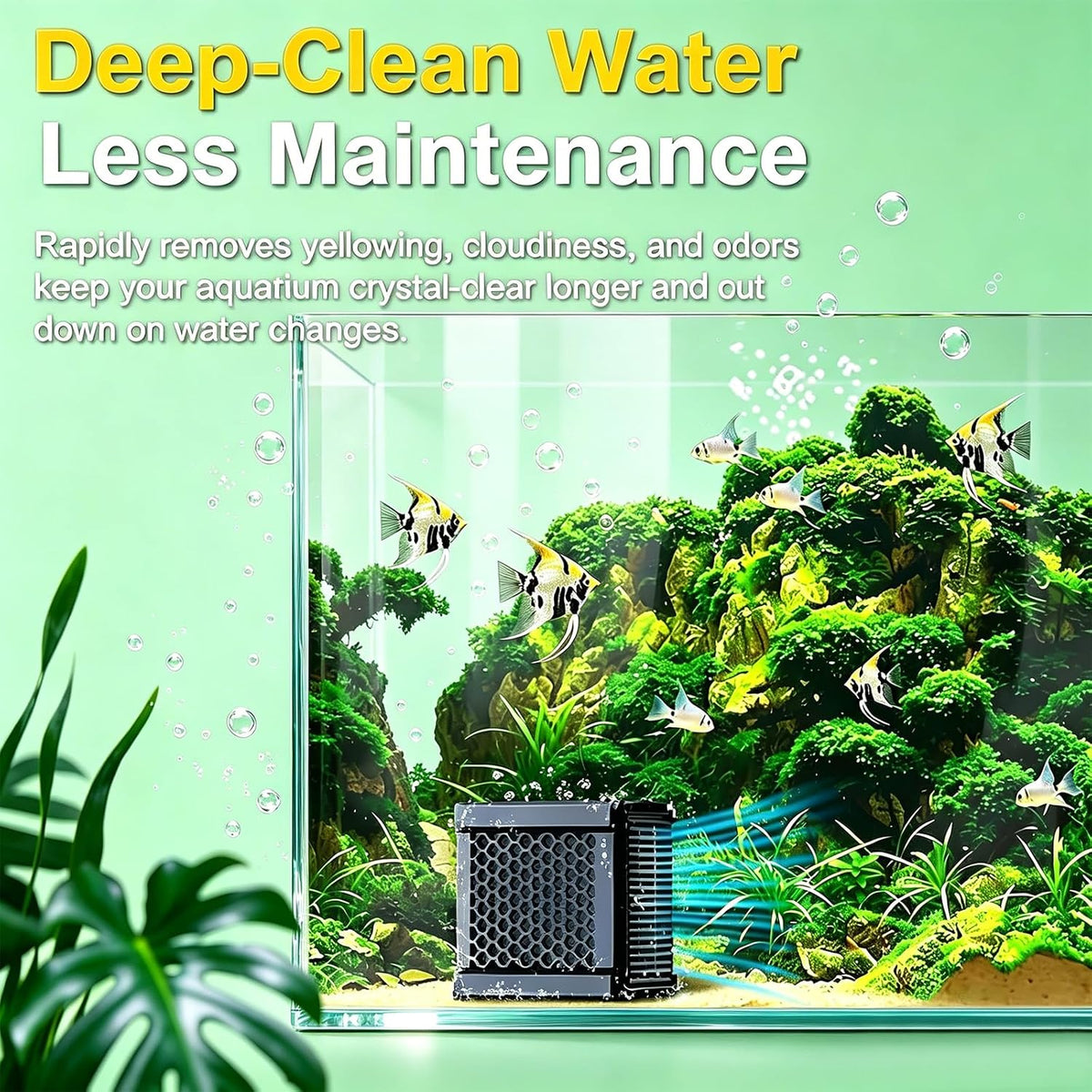 Fish Tank Filters Aquarium Filter Water Trough Filter Honeycomb Activated Charcoal Cube Water Odor & Cloudy Water Improvement for Fish Tanks, Horse Troughs, Ponds & Livestock Tanks