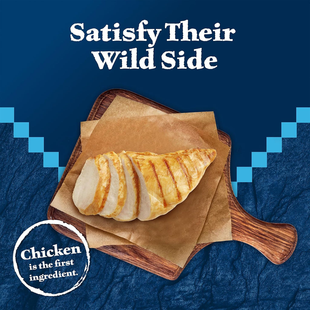 Blue Buffalo Wilderness Chicken & Turkey Soft Cat Treats, Grain-Free, 2 Ounce (Pack of 12)