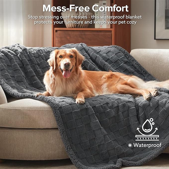 GASUR Waterproof Dog Blankets for Medium Small Dogs, Dog Blanket for Couch Bed - Image 2