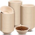 Thenshop 200 Pcs Disposable Pet Bowls Bulk Biodegradable Paper, 8 oz