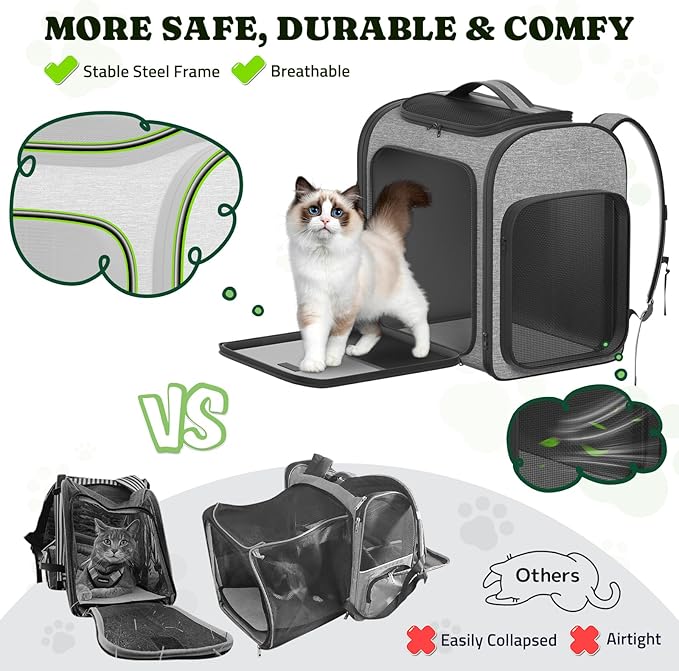 Pawtners Dog Backpack Carrier Large Pet Carrier Backpack - Image 5