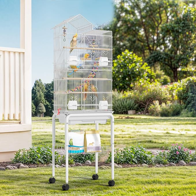 62-inch Metal Bird Cage: Spacious Bird Cage - Image 8