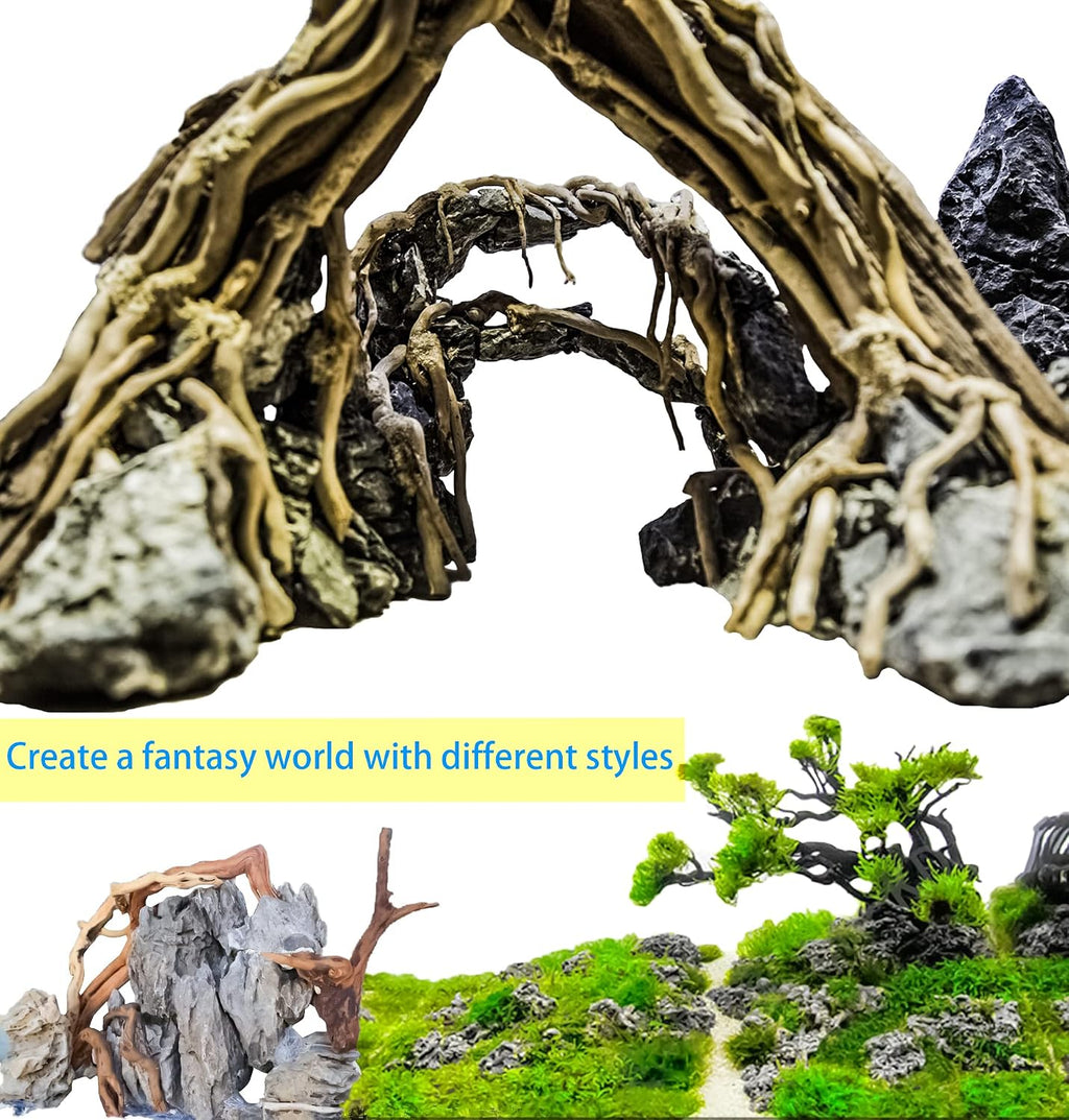 Vmiapxo 8-Pack Natural Driftwood, Sinkable Spider Wood (3.15''-4'')