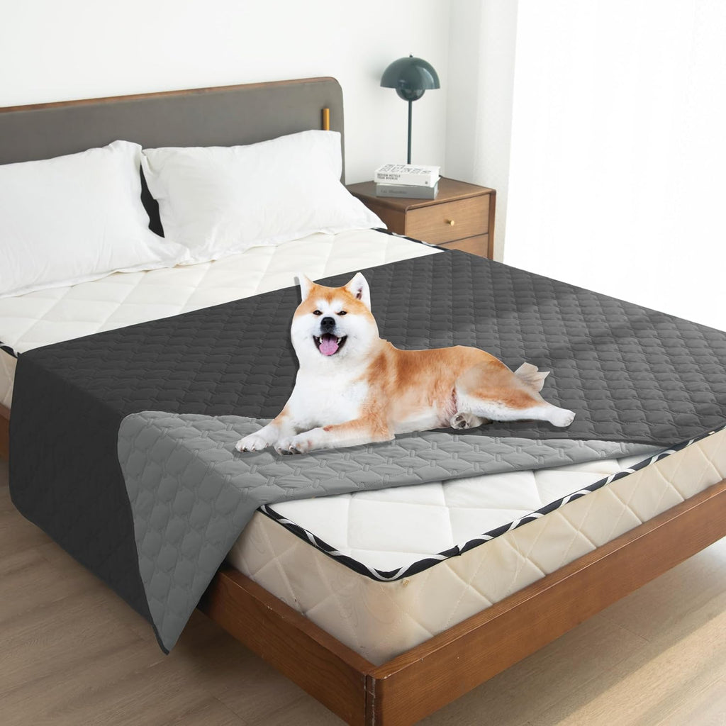 gogobunny Waterproof Pet Blanket for Bed, Washable Couch Cover for Dog Cat