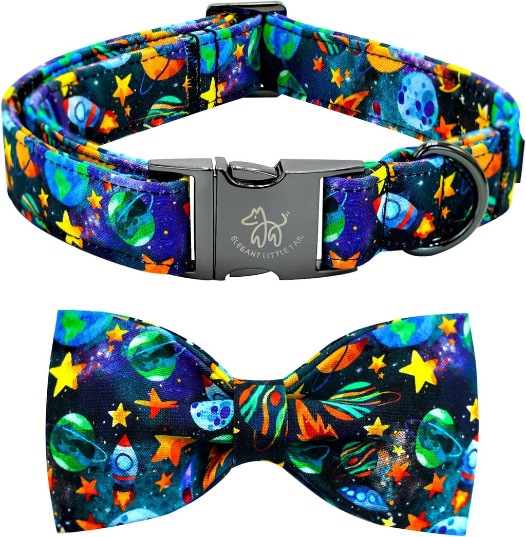 Dog Collar, Boy Pet Collars Blue Durable Soft Bow