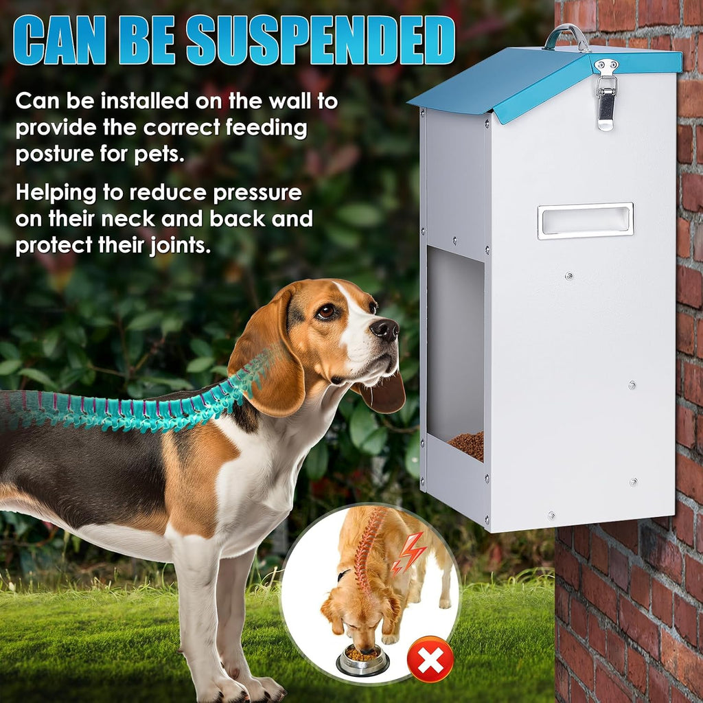 Automatic Cat Feeder Outdoor 59cups/14L Automatic Dog Feeder