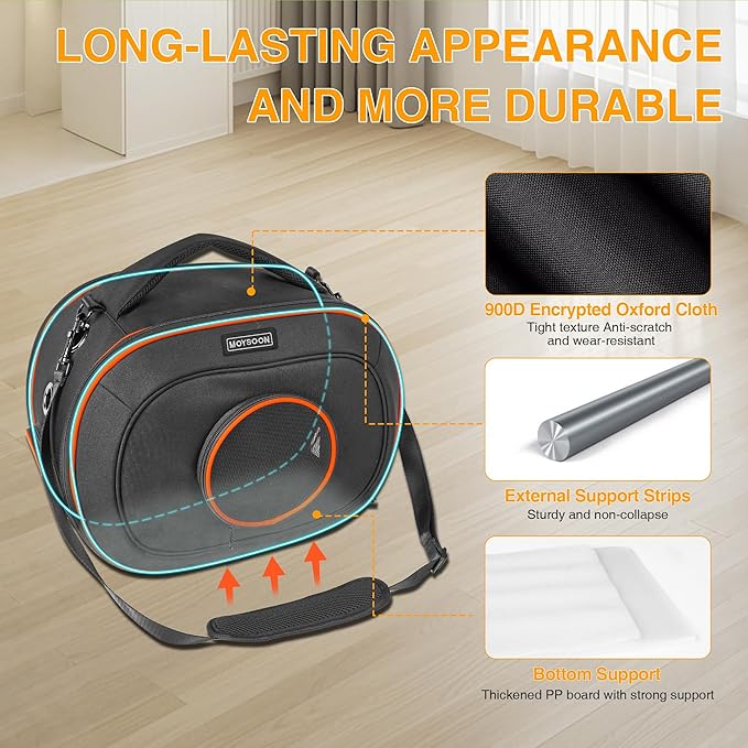 Airline Approved Cat Carrier 17" x 12.5" x 9", Fully Removable - Image 7