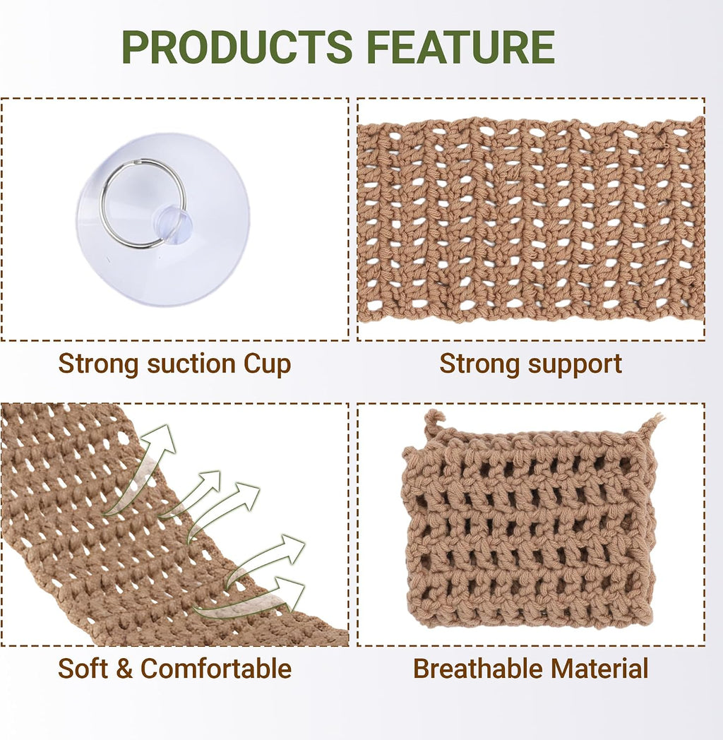 Cotton Reptile Hammock, Bearded Dragon Basking Bed & Snake Accessory
