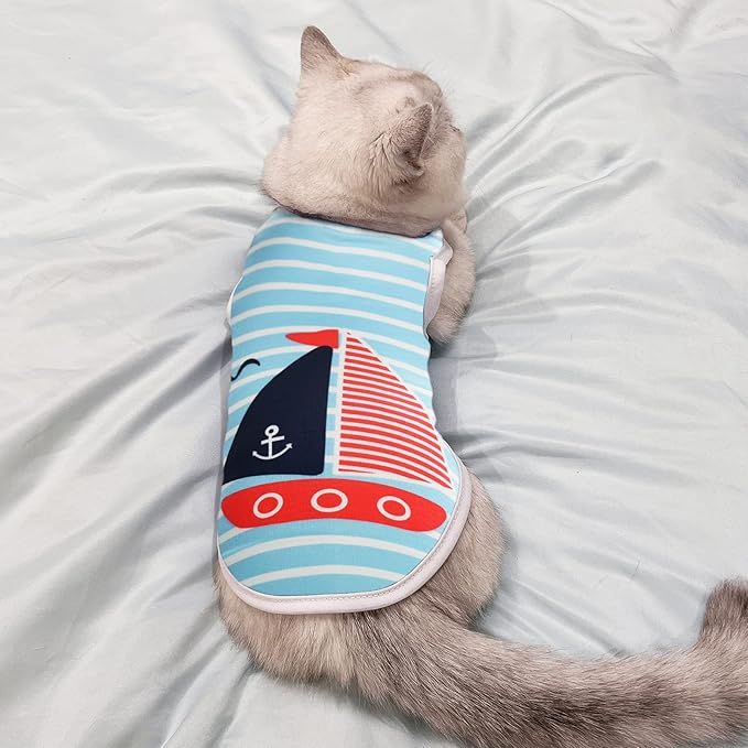 4Pcs Dog & Cat Shirts - Image 5