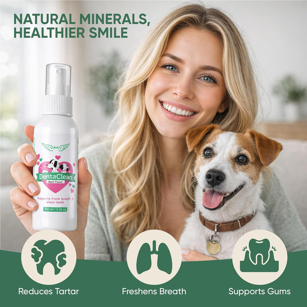 Dentaclean for Dogs, Natural Source of Minerals that Helps Minimize Tartar Buildup, Freshens Breath, for a Healthy Balance of Oral, Supports Oralhygiene, Gums & Oral Health for Dogs, 100ml