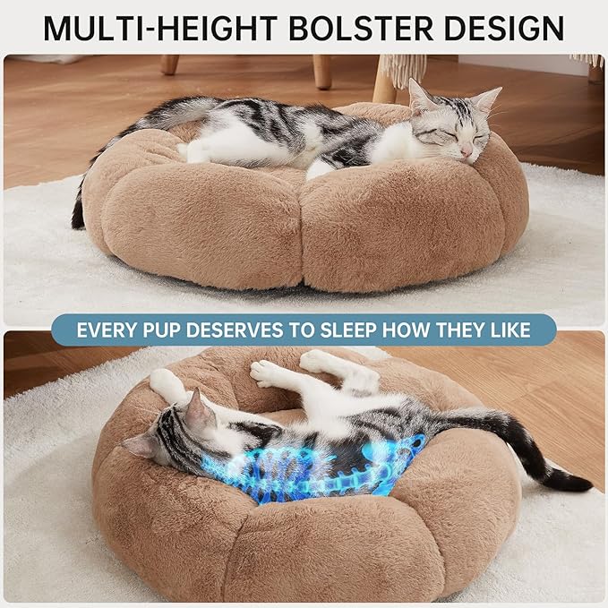 OhGeni 20 inches Calming Donut Dog & Cat Bed - Image 3