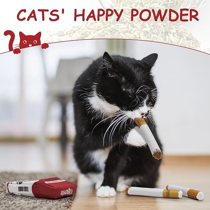 Nocciola 3 Pack Catnip Toys for Cats, Funny Cat Toys Filled - Image 4