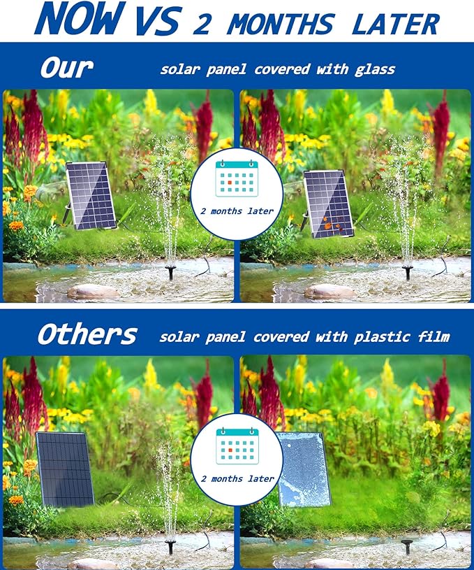 Biling 7.5W Solar Water Pump Outdoor, Solar Pond Pump Solar Fountain - Image 9