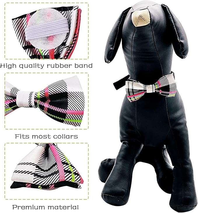 PET SHOW 10 Pack Small Dogs Collar Bowties Attachment Charms - Image 5