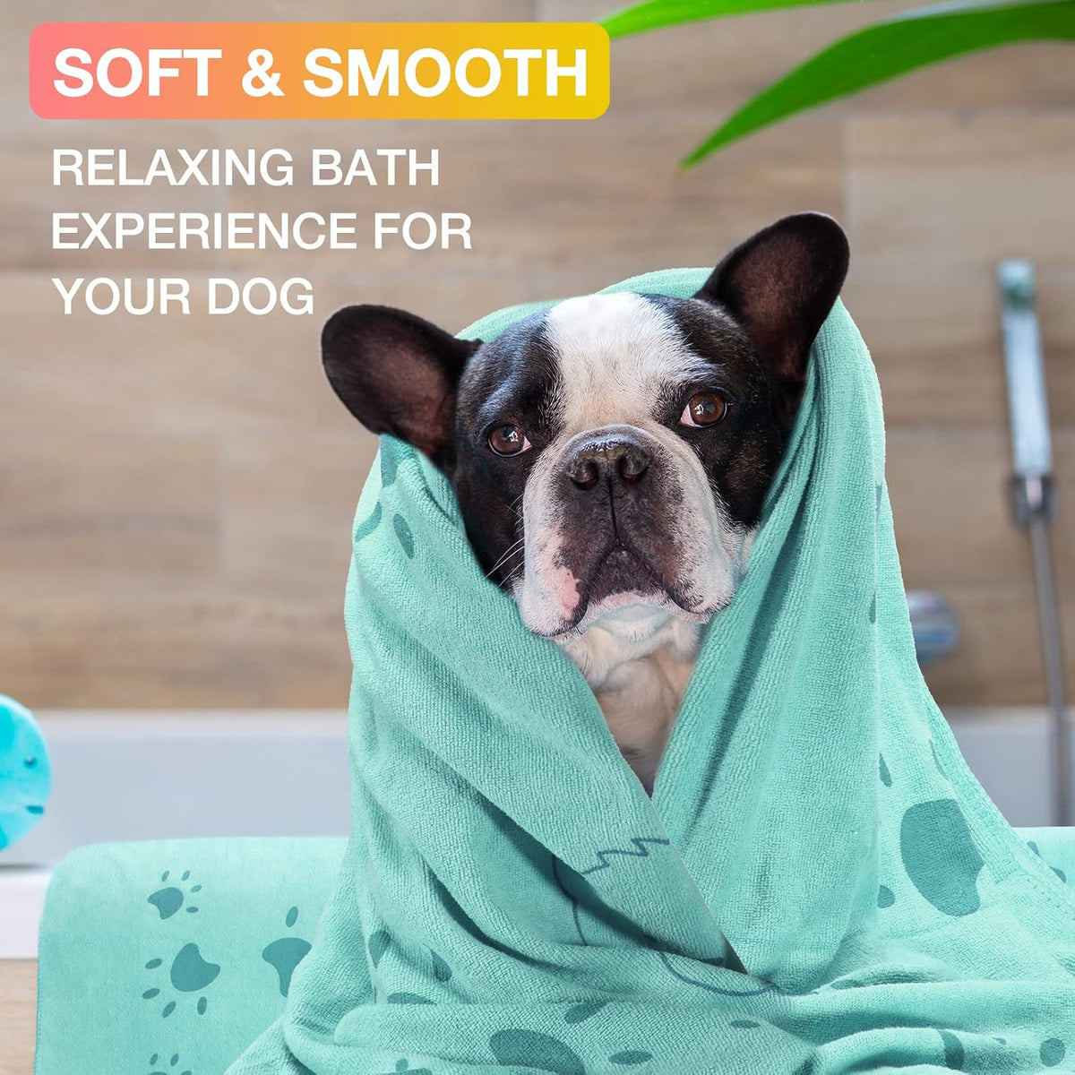 8 Pcs 55 x 28" Dog Towels Absorbent Microfiber Bath Drying Towels, 8 Colors