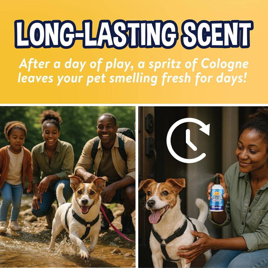 Bodhi Dog Premium Dog Cologne - Deodorizing Dog Perfume & Conditioner for Dogs & Cats - Natural Long Lasting Spray - Keeps Pets Fresh All Day - Gentle, Safe Formula, Made in USA (Sugar Cookie 4 Fl Oz)
