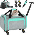 Rolling Pet Carrier with Detachable Wheels by Unknown