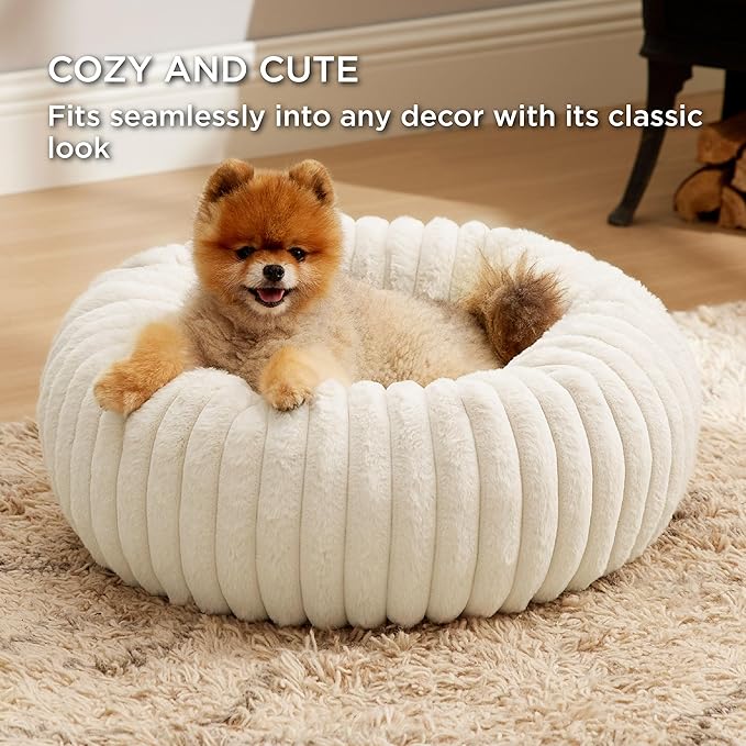 Bedsure ComfyFleece™ Donut Small Dog Bed - Image 4