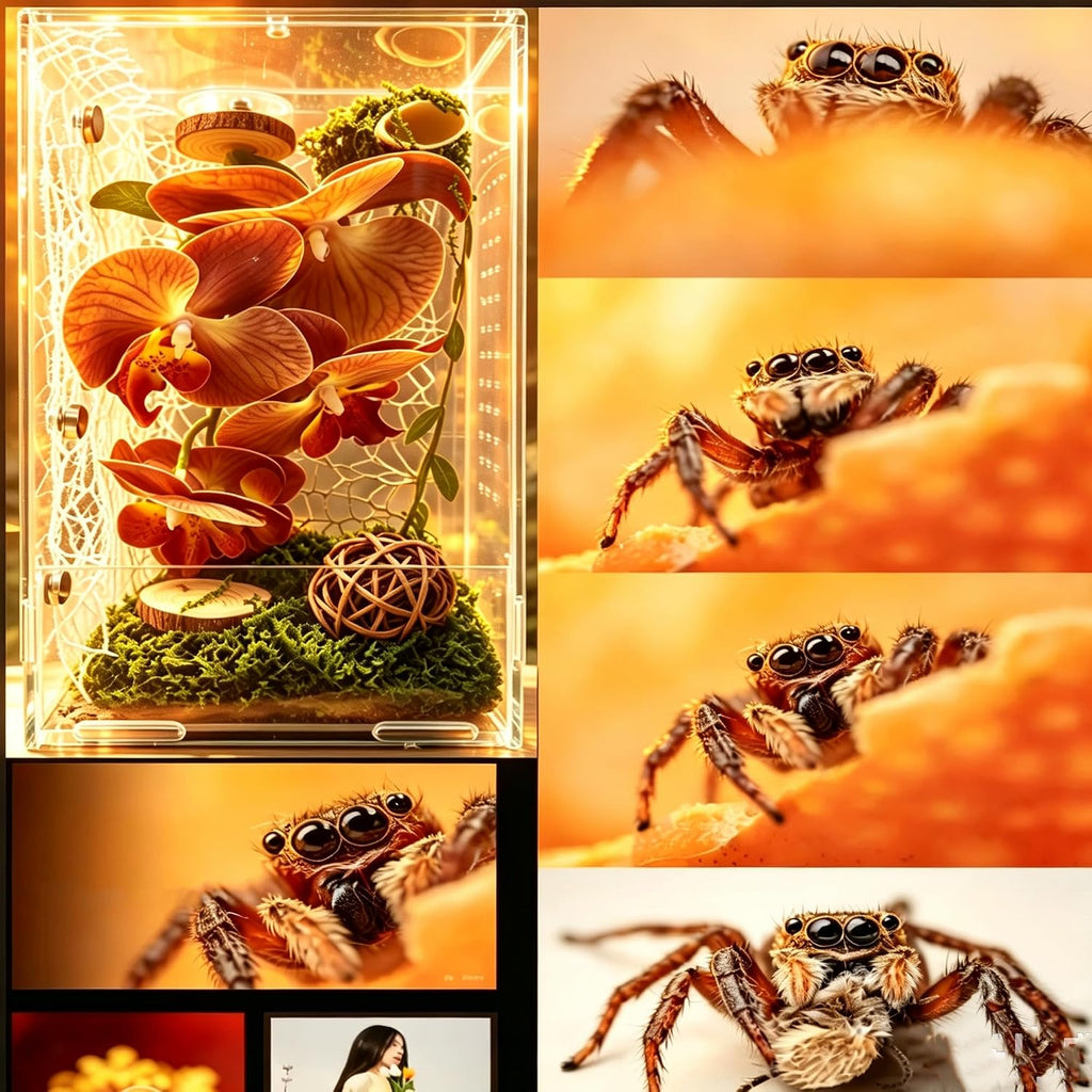 Jumping Spider Accessories Kit, Suitable for Enrichment Hideouts for Small Insects
