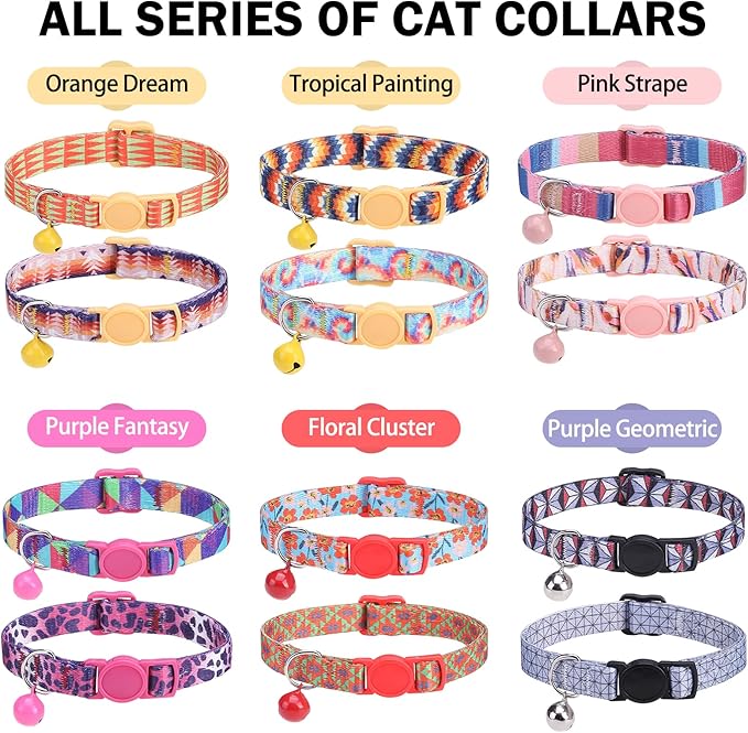 Breakaway Cat Collars for Girl Boy Cats, Spring Summer All Weather Cat Collar - Image 7