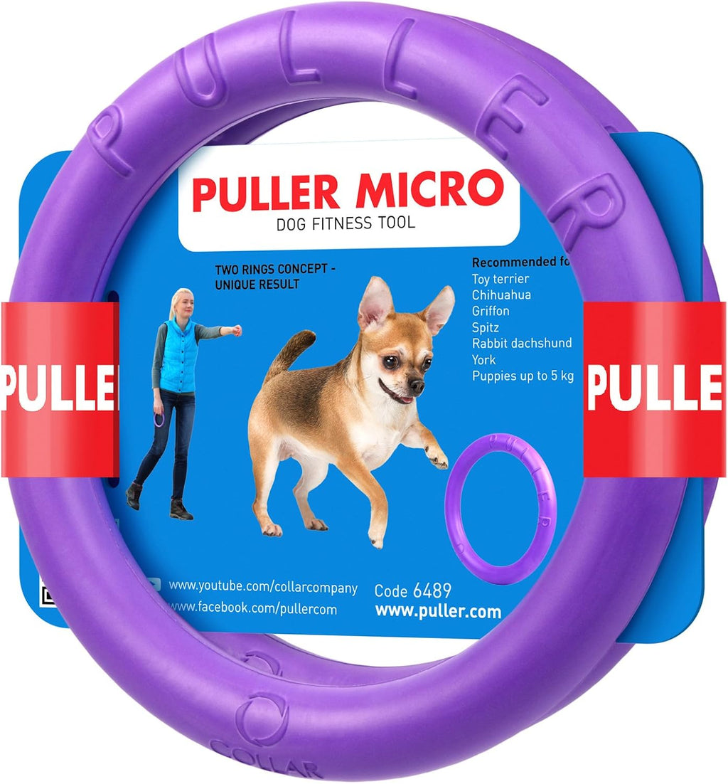 COLLAR Puller Dog Toy Ring for Small Medium Large Dogs Fetch Floating Disc