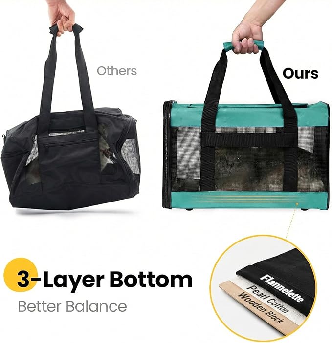 Cat Carrier Airline Approved, Soft-Sided Dog Carrier - Image 5