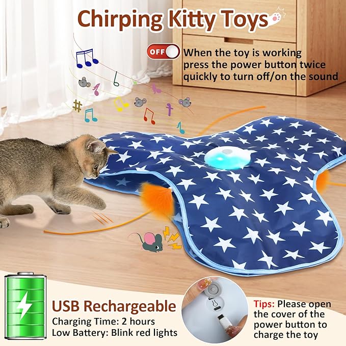 Interactive Cat Toy Rechargeable, Cat Exercise Toys - Image 5