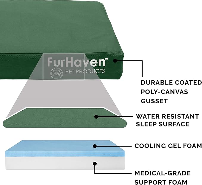 Furhaven Water-Resistant Cooling Gel Dog Bed - Image 4