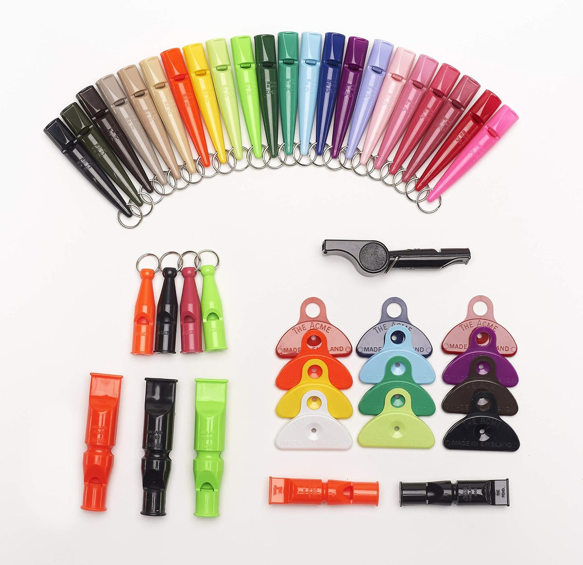 THE ACME | Dog Training Whistle Number 210 Coming in Various Sizes & Colours | Good Sound Quality, Weather-Proof Whistles | Designed and Made in The UK | Black