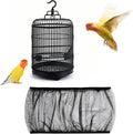 2 Pcs Bird Cage Seed Catcher, Adjustable Bird Cage Net Cover, Reusable Soft by SFIELCAPA