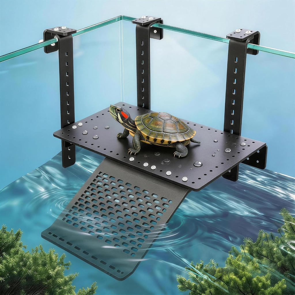 Adjustable Hanging Acrylic Turtle Basking Platform 13.9x7.9 for Turtle Tank