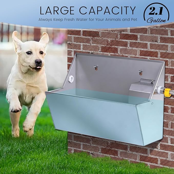 Automatic Water Dispenser for Dog, 2.1 Gallon Dog Water Bowl Dispenser for - Image 2
