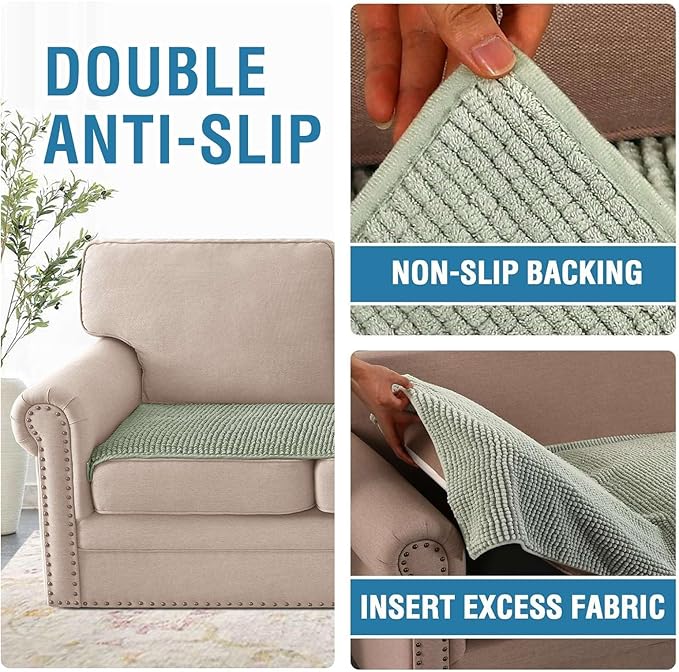 H.VERSAILTEX Plush Chenille Couch Cover - Image 5