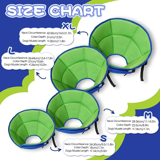 Dog Cone for Large Dogs After Surgery, Soft Dog Cone Collar for Dogs to Stop - Image 2